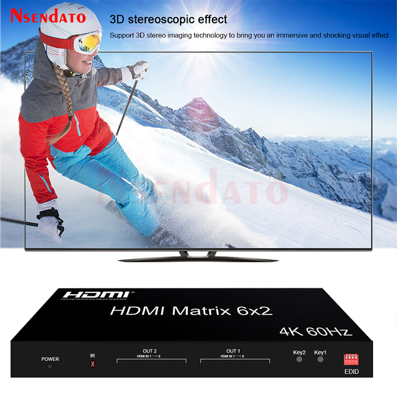 Gaming Console Bundle - 6x2 HDMI Matrix Switch 4K 60Hz