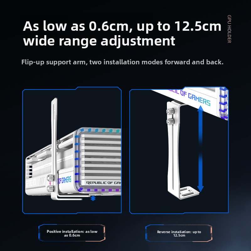 Universal Aluminum GPU Brace S - Gaming Card Holder review and price