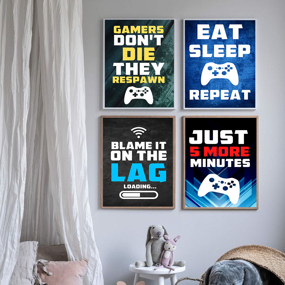 Gaming Quotes Art Painting Con - Gaming Console Quotes review and price