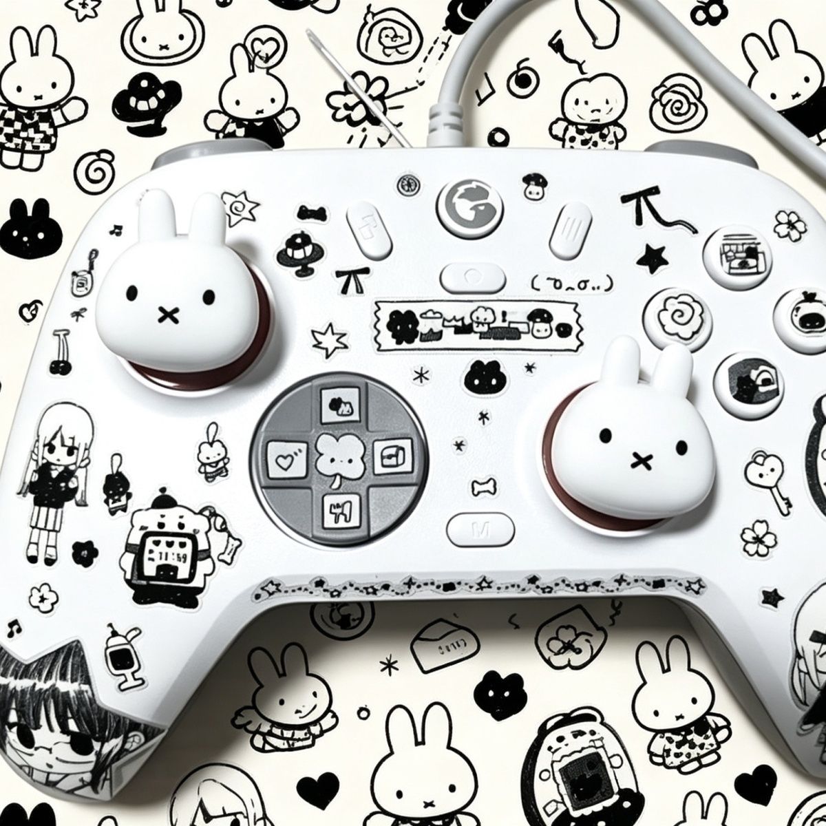Cartoon Miffy Rabbit Cat Paw T - Ps5 Controller Cover review and price