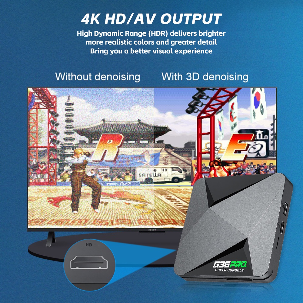 Super Game Box G36 Pro 128G 4K - Gaming Console Gs5 review and price