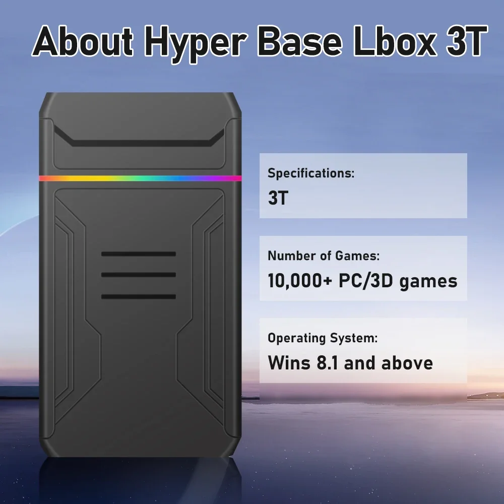 3TB Launchbox Portable Gaming  - Gaming Console In Chinese review and price