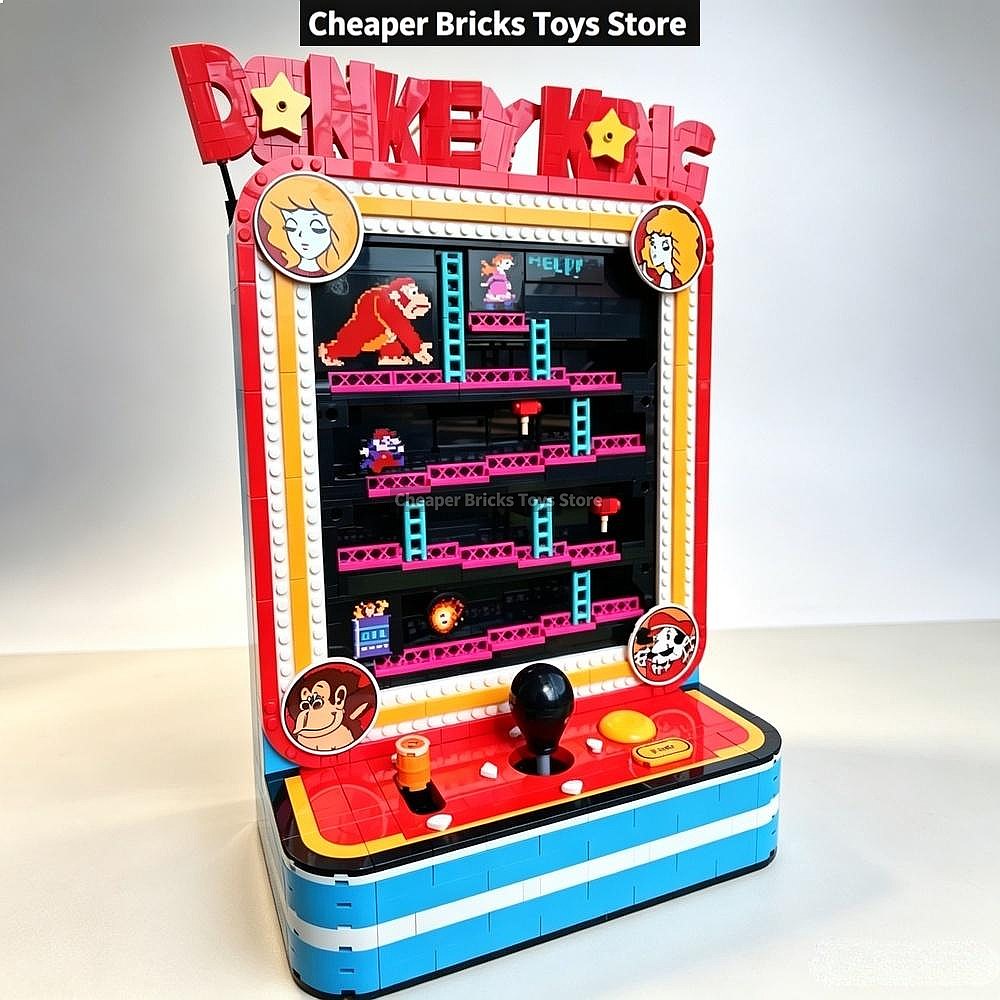 Gaming Building Blocks Cabinet - Gaming Console Display Cabinet review and price