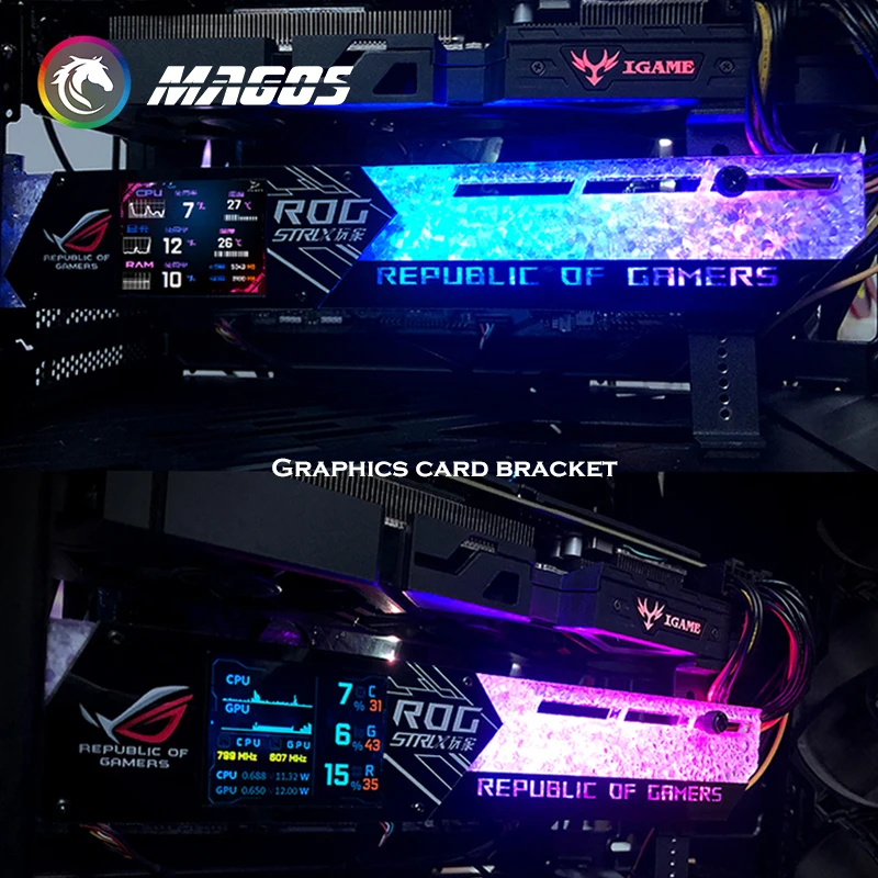 DIY 2.2 inch LCD Display GPU B - Gaming Card Holder review and price