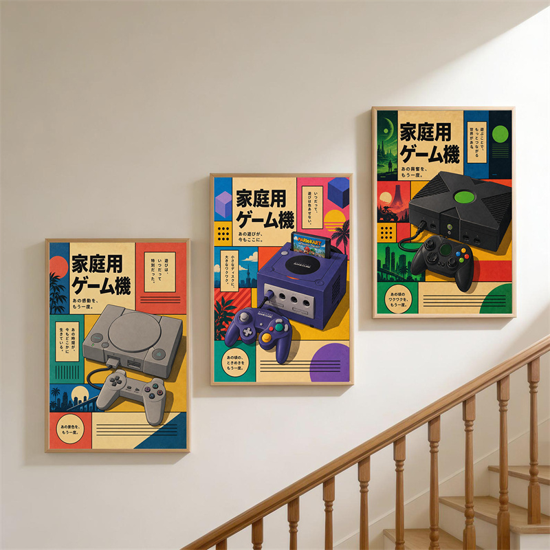 Retro Gaming Wall Art Poster – - Gaming Console In 90S review and price