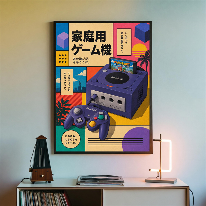 Retro Gaming Wall Art Poster – - Gaming Console In 90S review and price
